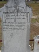 Wilhelmine F A MUCHOW
B: 14 Mar 1858
D: 17 Aug 1923
Bethel Lutheran Cemetery, Logan Reserve (Logan City)
