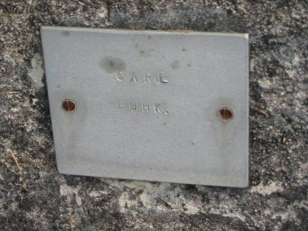 Carl BUHK  |   | Bethel Lutheran Cemetery, Logan Reserve (Logan City)  |   | 