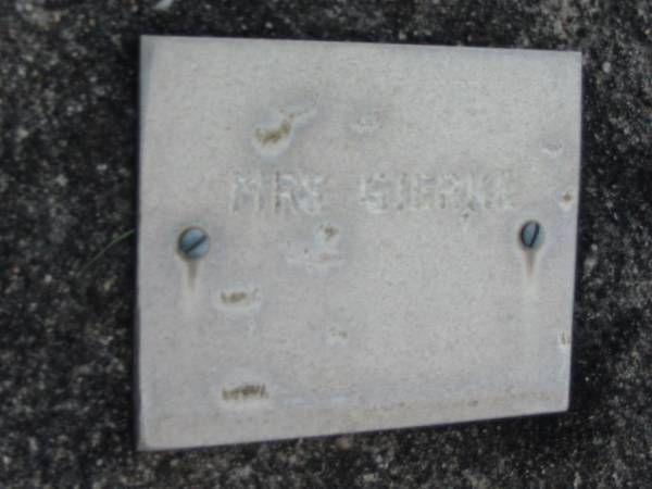 Mrs GIERKE  |   | Bethel Lutheran Cemetery, Logan Reserve (Logan City)  |   | 