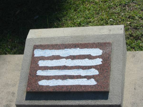 Ralph DOWNING,  | died 19 Dec 1984 aged 87 years;  | Blackbutt-Benarkin cemetery, South Burnett Region  | 