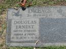 Douglas Ernest DREWS,
husband father poppy,
20-11-35 - 1-12-96;
Blackbutt-Benarkin cemetery, South Burnett Region