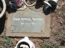 Tegan Patricia GRIFFITHS,
died 23-1-91;
Blackbutt-Benarkin cemetery, South Burnett Region