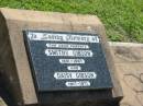 Smithy GIBSON,
1901 - 1967;
Daisy GIBSON,
1917 - 1917;
parents;
Blackbutt-Benarkin cemetery, South Burnett Region