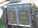 Nora Ellen VINES,
10-6-1898 - 2-2-1955;
Ernest VINES,
12-4-1897 - 20-11-1974;
Blackbutt-Benarkin cemetery, South Burnett Region