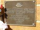 
Robert George DYER,
died 25 Sept 1997 aged 77 years;
Bribie Island Memorial Gardens, Caboolture Shire
