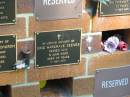 
Eric Hargrave GEEVES,
died 8 June 2000 aged 69 years;
Bribie Island Memorial Gardens, Caboolture Shire
