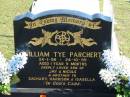 William Tye PARCHERT,
24-1-98 - 24-10-99, aged 1 year 9 months,
son of Jay and Nicole,
brother to Zachary, Harrison, Isabella;
Apostolic Church of Queensland, Brightview, Esk Shire
