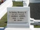 George LUBKE, 1920-1940, brother;
Apostolic Church of Queensland, Brightview, Esk Shire