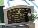 Charles BRANDT,
died 14 July 1970 aged 60 years,
husband father;
Apostolic Church of Queensland, Brightview, Esk Shire