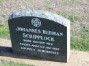 Johannes Herman SCHIPPLOCK,
born 18 Dec 1914 died 8 July 1980;
Apostolic Church of Queensland, Brightview, Esk Shire