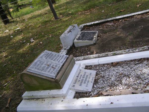 Clara May SPRENGER, wife mother,  | died 23 June 1954;  | AUgust Rudolph SPRENGER, father grandfather,  | died 22 March 1972;  | Howard Ronald SPRENGER, brother,  | 13-11-1941 - 20-1-2003;  | Brookfield Cemetery, Brisbane  | 