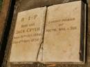 Jack CRYER
b: 28 Oct 1899
d: 4 Sep 1976
(friend of Mattie, Wal and Sue)
Pioneer Cemetery - Broome