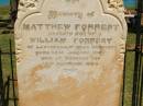 Matthew FORREST
(7th son of William FORREST of Leschenault near Bunbury)
b: 14 Feb 1857
d: Roebuck Bay 14 Dec 1884
Pioneer Cemetery - Broome