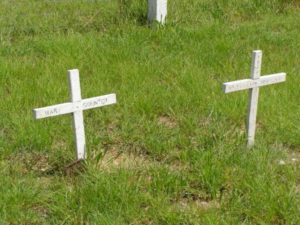 Mary COUNTER;  | Brenda Jane MCINTOSH,  | died 1946 aged 9 days;  | Brooweena St Mary's Anglican cemetery, Woocoo Shire  | 