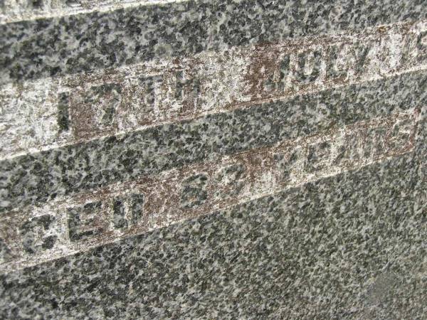 James DOUGLAS,  | father,  | died 17 July 1946 aged 82? years;  | Margaret C. DOUGLAS,  | mother,  | died 25 Nov 1948 aged 75 years;  | Brooweena St Mary's Anglican cemetery, Woocoo Shire  | 