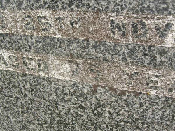 James DOUGLAS,  | father,  | died 17 July 1946 aged 82? years;  | Margaret C. DOUGLAS,  | mother,  | died 25 Nov 1948 aged 75 years;  | Brooweena St Mary's Anglican cemetery, Woocoo Shire  | 