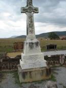 Margaret CONROY,
died Castlehome 3 Oct 1907 in her 67th years;
Hugh CONROY,
husband of Margaret Conroy,
died Castleholme 5 May 1925 aged 87 years;
Mary, daughter,
died Castleholme 9 July 1933 aged 63 years;
Bryden (formerly Deep Creek) Catholic cemetery, Esk Shire