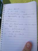 
John NOTT
b: 19 Feb 1817
    Swimbridge, Devonshire, England
d: 19 Jul 1886 at Bundaberg

wife
Marianne (NOTT)
d: Randwick
 18 Feb 1892 aged 72 (buried 24-02-1892)

son
Ebenezer (NOTT)
d: 11 July  1903 aged 51

Ruby Eveline (NOTT)
second daughter of late H.O. NOTT and I. NOTT
d: 19 Apr 1958

Florence Vivienne  (NOTT)
eldest daughter of late H.O. NOTT and I. NOTT
d: 29 May 1973

Bundaberg General Cemetery

