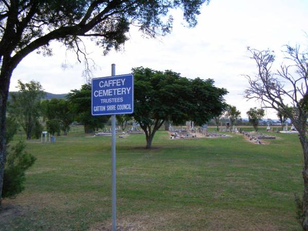 Caffey Cemetery, Gatton Shire  | 