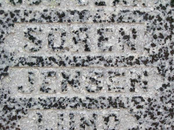 Soren Jensen LUND, 1866? - 1917,  | Alvilda Theodora LUND, 1884 - 1942;  | Caffey Cemetery, Gatton Shire  | 