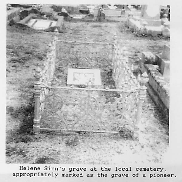 Helene SINN  | (wife of Wilhelm F SINN)  | --  | b: 31-5-1840, d: 27-7-1916  | research contact: J HOGER  |   | 