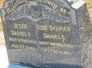 
Jesse DANIELS,
died 21 Dec 1970 aged 67 years;
Elsie Sylvian DANIELS,
died 3 Nov 1965 aged 61 years;
Canungra Cemetery, Beaudesert Shire
