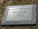 
Alfred "Snow" LIBKE,
8-6-1908 - 28-11-1973;
Canungra Cemetery, Beaudesert Shire

