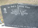 
James Earl PRINZEN-WOOD 1991-1997;
Chambers Flat Cemetery, Beaudesert
