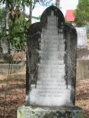 John Allan (son of A and A ALLAN) 28 Apr 1892 to 26 Sep 1898
Alex Allan 28 Oct 1910 aged 58
Ann (wife of Alex Allan) 17 Dec 1947 aged 94
Chapel Hill Uniting (formerly Methodist) Cemetery - Brisbane