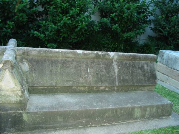 Georgina widow of F.A. HELY died 19 Sept 1886,  | Christ Church (Anglican), Milton, Brisbane  | 