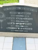 John CAHILL,
1896 - 1960;
Hanorah CAHILL,
1894 - 1961;
Denis J. CAHILL,
1905 - 1972;
William P. CAHILL,
1891 - 1972;
Sacred Heart Catholic Church, Christmas Creek, Beaudesert Shire