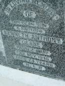 Kenneth Anthony DEANE, son brother,
died 13 Nov 1946 aged 24 years;
Sacred Heart Catholic Church, Christmas Creek, Beaudesert Shire