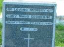 Lucy Maud COCHRANE,
died 7 April 1961;
Sacred Heart Catholic Church, Christmas Creek, Beaudesert Shire