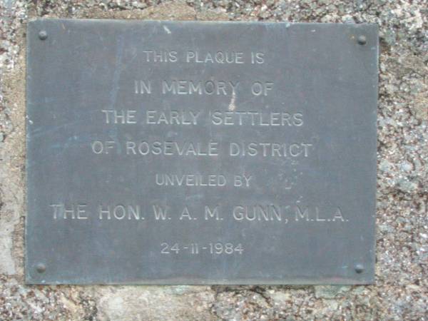 Rosevale Church of Christ cemetery, Boonah Shire  | 