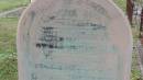
Beatrice Emily KINGSFORD
daughter of R.A. and Emily KINGSFORD
d: 13 Nov 1885 at Cooktown
aged 8 y and 11 mo

Beatrice Emily was a member of the 
aviation pioneer family to become famous as the 
KINGSFORD-SMITHs.

Cooktown Cemetery

