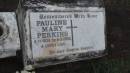 
Pauline Mary PERKINS
b: 6 Nov 1936
d: 6 Mar 2003

Cooloola Coast Cemetery

