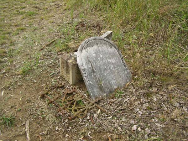 Albert Edward WEST,  | late of Dartford Kent England,  | died 31 Jan 1914 aged 34 years;  | Coulson General Cemetery, Scenic Rim Region  | 