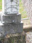James Thomas,
husband of Ellen HOOPER,
died 20 March 1910 aged 65 years;
Ellen,
wife of J.T. HOOPER,
died 2 June 1934 aged 87 years;
Coulson General Cemetery, Scenic Rim Region