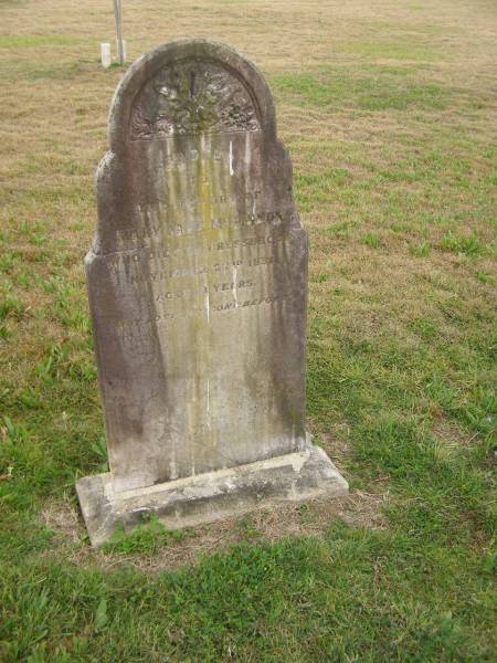 Mary Jane McKINNON  | d: 22 Nov 1881 at Cressbrook  | aged 19  |   | Cressbrook Homestead, Somerset Region  | 