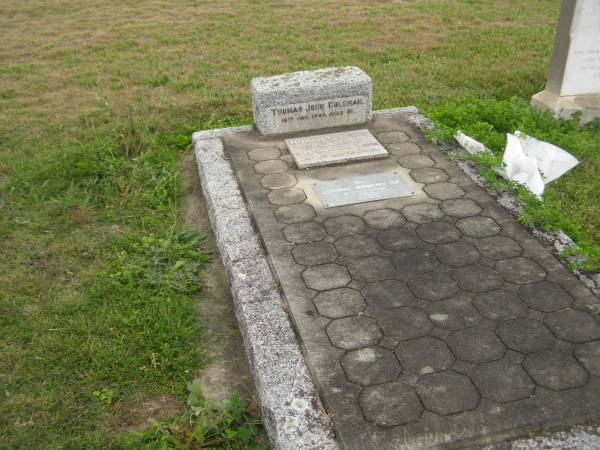 Thomas John COLEMAN  | d: 16 Jan 1945 aged 81  |   | Robert John COLEMAN  | d: 2 Apr 1952, aged 52  |   | Alice Kate COLEMAN  | d: 14 Jun 1979 aged 102  |   | Cressbrook Homestead, Somerset Region  |   | 