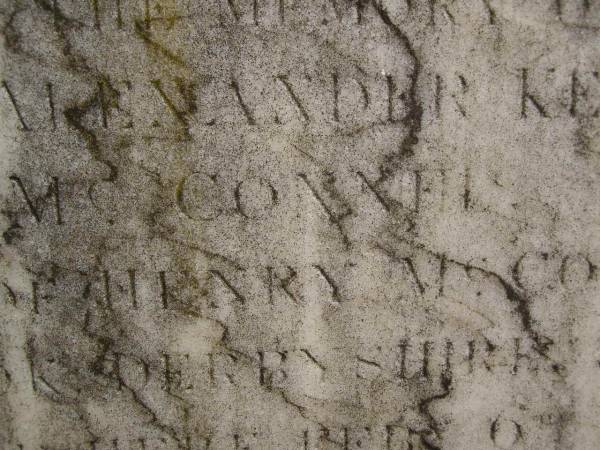 James Alexander Kennedy McCONNEL  | d: 6 Feb 1863 aged 31  | son of Henry McCONNEL Esq, Cressbrook Derbyshire England  |   | Cressbrook Homestead, Somerset Region  | 