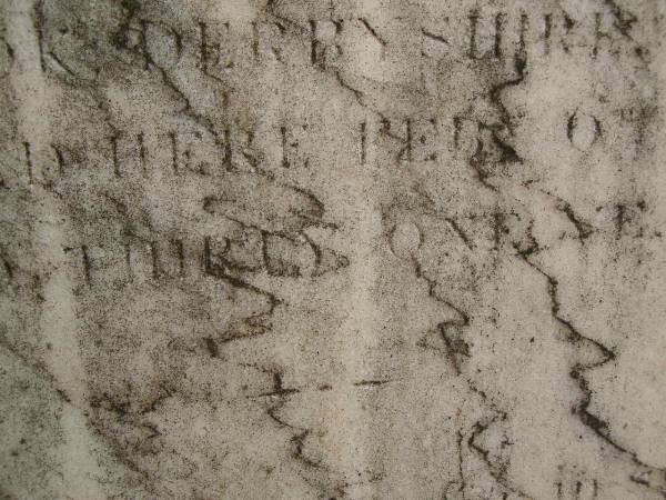 James Alexander Kennedy McCONNEL  | d: 6 Feb 1863 aged 31  | son of Henry McCONNEL Esq, Cressbrook Derbyshire England  |   | Cressbrook Homestead, Somerset Region  | 