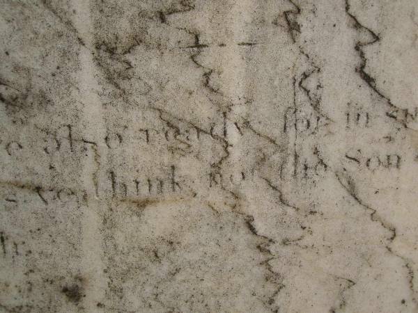 James Alexander Kennedy McCONNEL  | d: 6 Feb 1863 aged 31  | son of Henry McCONNEL Esq, Cressbrook Derbyshire England  |   | Cressbrook Homestead, Somerset Region  | 