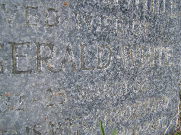 Mary Elizabeth McCONNEL  | b: 24 Mar 1855  | d: 17 Nov 1941  | eldest daughter of William and Martha KENT  |   | James Henry McCONNEL  | b: 18 Apr 1850  | d: 7 Jun 1914  | eldest son of David CANNON and Mary Macleod McCONNEL  |   | Ursula Hope McCONNEL  | b: 27 Oct 1888  | d:  6 Nov 1957  |   | Katharine Macleod McCONNEL  | b: 11 May 1886  | d: 20 Aug 1946  |   | Mary Elspeth WHITE  | b: 11 Oct 82  | d: 25 Mar 56  | wife of Bevis Gerald WHITE  |   | Cressbrook Homestead, Somerset Region  |   | 