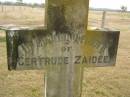 Gertrude Zaidee,
wife of W.H. KIRK,
died Cressbrook 9 Jan 1917 aged 23 years;
Cressbrook Homestead, Somerset Region