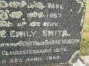 Ernest Club SMITH,
son of George and Jane SMITH,
born 17 Jan 1891,
died 11 Nov 1957;
Alice Emily SMITH,
wife,
daughter of Henry and Sarah WINDOW,
born Gloucestershire 1876,
died 25 April 1960;
Cressbrook Homestead, Somerset Region