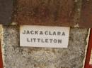 
Jack & Clara LITTLETON;
Crows Nest Methodist Pioneer Wall, Crows Nest Shire
