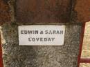 
Edwin & Sarah LOVEDAY;
Crows Nest Methodist Pioneer Wall, Crows Nest Shire
