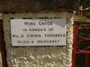
Wm [William] & Emma THEOBOLD;
Eliza & Margaret;
Crows Nest Methodist Pioneer Wall, Crows Nest Shire
