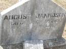 August JANNUSCH,
died 17 March 1901 aged 2 years;
Douglas Lutheran cemetery, Crows Nest Shire